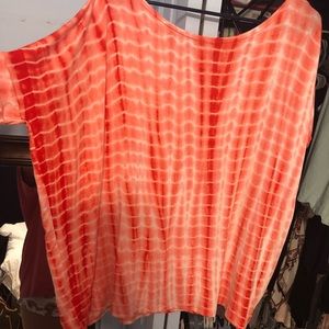 Pink and white Piko shirt